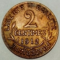 FRANKREICH - KM 841 - 2 CENTIMES 1912 - TYP DUPUIS