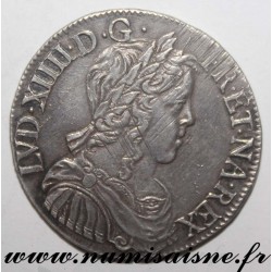 FRANKREICH - Gad 169 - LOUIS XIV - 1/2 ECU MIT LANGEN HAAREN 1651 H - La Rochelle