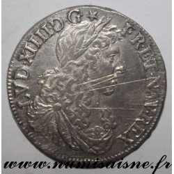 FRANKREICH - Gad 173 - LOUIS XIV - 1/2 ECU MIT JUNGEM BUST 1663 - 9 - Rennes