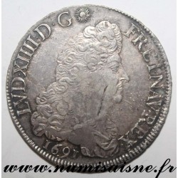 FRANKREICH - Gad 216 - LOUIS XIV - ECU MIT 8 L 1691 I - Limoges - REFORMIERT MÜNZROHLING