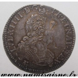 FRANCE - Gad 161 - LOUIS XIV - 1/4 ÉCU AUX 8 L 1704 - 9 - Rennes - REFORMED PLANCHET