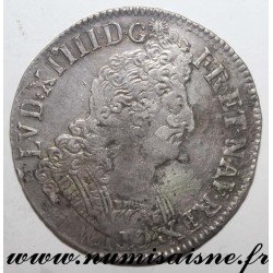 FRANCE - Gad 220 - LOUIS XIV - ECU WITH INSIGNIA 1702 B - Rennes - REFORMED PLANCHET