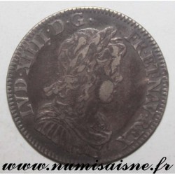 FRANKREICH - Gad 140 - LOUIS XIV - 1/4 ECU MIT LANGEN HAAREN 1647 A - Paris