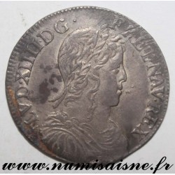 FRANCE - Gad 169 - LOUIS XIV - 1/2 ECU WITH LONG HAIR 1654 - 9 - Rennes