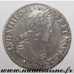 FRANKREICH - Gad 140 - LOUIS XIV - 1/4 ECU MIT LANGEN HAAREN 1649 M - Toulouse