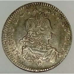 FRANCE - LOUIS XV - 1/6 ECU - 1721 C - CAEN