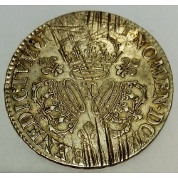 FRANKREICH - Gad 229 - LOUIS XIV - 1643-1715 - ECU MIT 3 KRONEN 1712 T - NANTES