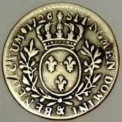 Gad 291 - LOUIS XV - 1/10 ÉCU AUX BRANCHES D'OLIVIER - 1726 & - AIX