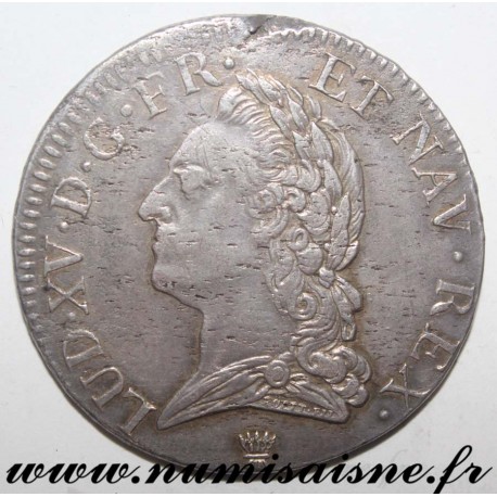 FRANKREICH - Gad 323 - LOUIS XV - ECU MIT ALTER KOPF 1771 I - Limoges