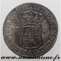 FRANCE - Gad 295 - LOUIS XV - 1/6 ECU SAYS FRANCE NAVARRE 1719 A - Paris