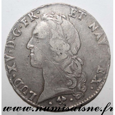 FRANKREICH - Gad 322 - LOUIS XV - ECU MIT STIRNBAND 1765 L - Bayonne