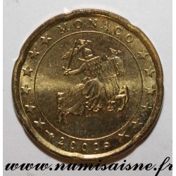 MONACO - KM 171 - 20 CENT EURO 2002 - CHEVALIER GRIMALDI