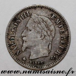 FRANCE - KM 808 - 20 CENTIMES 1867 A - Paris - TYPE NAPOLÉON III