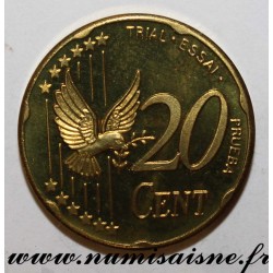 SCHWEDEN - X Pn5 - 20 CENT 2003 - VOGEL - PROBEMÜNZE