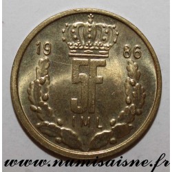 LUXEMBURG - KM 60 - 5 FRANC 1986