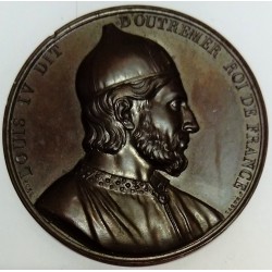 MEDAILLE - LOUIS IV DIT D'OUTREMER - 921-954 - ROI DE FRANCE EN 936 - FILS DE CHARLES LE SIMPLE