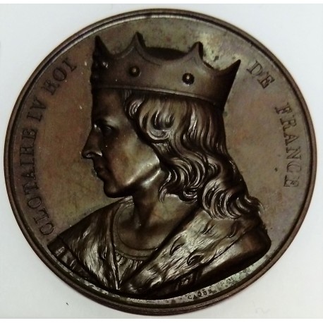 MEDAL - CLOTAIRE IV - KING OF FRANCE IN 715