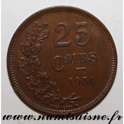 LUXEMBURG - KM 42 - 25 CENTIMES 1930