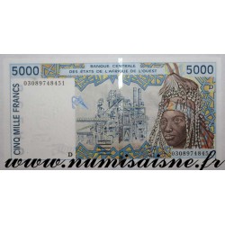 MALI - P 413 DK - 5.000 FRANCS 2003 D - WEST AFRICAN STATES