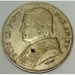 ITALY - PONTIFICAL STATES - KM 1360 - 20 BAIOCCHI 1860 - PIE IX