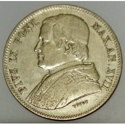 ITALIE - ETATS PONTIFICAUX - KM 1360 - 20 BAIOCCHI 1863 - PIE IX