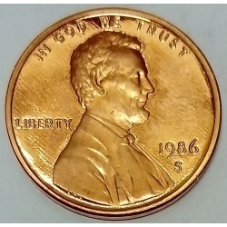 VEREINIGTE STAATEN - 201 b - 1 CENT 1986 S - LINCOLN MEMORIAL PENNY