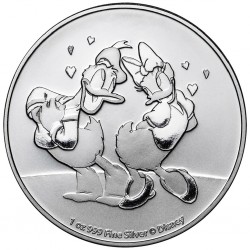 NIUE - DISNEY™ - 2 DOLLAR 2021 - DONALD UND DAISY - ELISABETH II - 1 UNZE SILBER