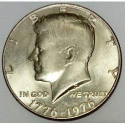 ÉTATS UNIS - KM 205 - 1/2 DOLLAR 1976 - KENNEDY - 200 ANS DE L'INDEPENDANCE  1776-1976