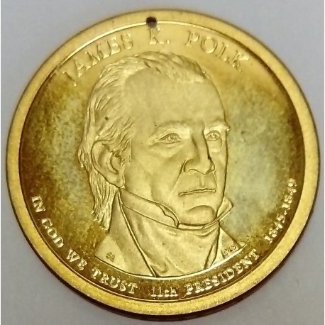 UNITED STATES KM 452 1 DOLLAR 2009 JAMES K.POLK 11TH