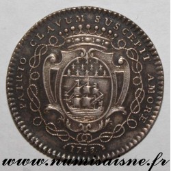 FRANCE - JETONS - MAIRES DE NANTES - 1743