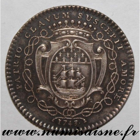 FRANCE - JETONS - MAIRES DE NANTES - 1743