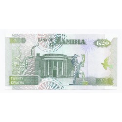 SAMBIA - PICK 36 a - 20 KWACHA - 1992