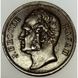 MALAYSIA - SARAWAK - KM 3a - 1 CENT 1863 - CHARLES JAMES BROOKE RAJAH II (1868-1917)