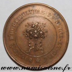 MÉDAILLE - AGRICULTURE - SOCIÉTÉ D'HORTICULTURE DE SEINE ET OISE - VERSAILLES - 7 AVRIL 1840