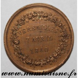 MÉDAILLE - AGRICULTURE - SOCIÉTÉ D'HORTICULTURE DE SEINE ET OISE - VERSAILLES - 7 AVRIL 1840