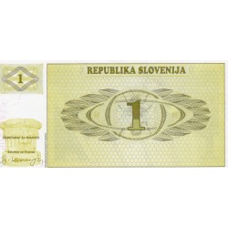 SLOVENIE - PICK 1 a - 1 TOLAR - 1990