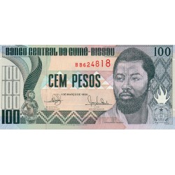 GUINEE BISSAU - PICK 11 - 100 PESOS - 01.03.1990