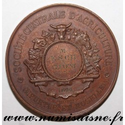 MÉDAILLE - AGRICULTURE - 54 - MEURTHE ET MOSELLE - C.J.A. MATHIEU DE DOMBASLE - 1896