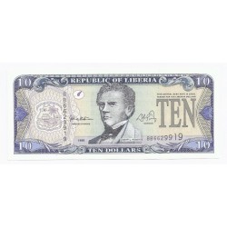 LIBERIA - 10 DOLLARS - 1999 - NEUF