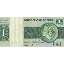 BRESIL - PICK 191 A b - 1 CRUZEIRO - (1975) - SIGN 18