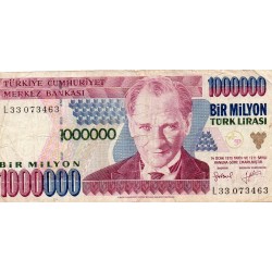TURKEY - PICK 209 a - 1 000 000 LIRA - L 1970 (1995) - PREFIXE L