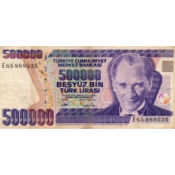 TURKEY - PICK 208 c - 500 000 LIRA - L 1970 (1993) - PREFIXE E