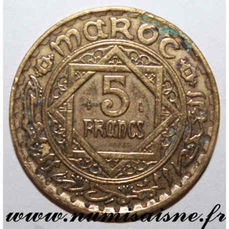 MAROKKO - KM Y 43 - 5 FRANCS 1946 - AH 1365