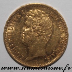 FRANCE - KM 746 - 20 FRANCS 1831 A - Paris - GOLD - LOUIS PHILIPPE I - Edge with Relief lettering