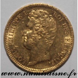 GADOURY 1030a - 20 FRANCS 1831 A - Paris - OR - LOUIS PHILIPPE I - Tranche en creux