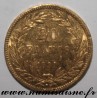 GADOURY 1030a - 20 FRANCS 1831 A - Paris - OR - LOUIS PHILIPPE I - Tranche en creux