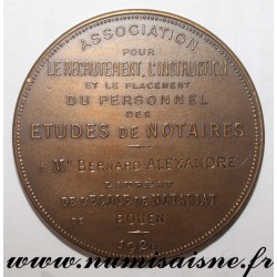 MEDAL - NOTARY - 1929 - ASSOCIATION FOR THE RECRUITMENT, TRAINING AND PLACEMENT OF STAFF FOR NOTARY STUDIES