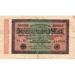 GERMANY - PICK 85 b - 20 000 MARK - 20/02/1923