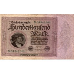 DEUTSCHLAND - PICK 83 b - 100 000 MARK - 1.02.1923