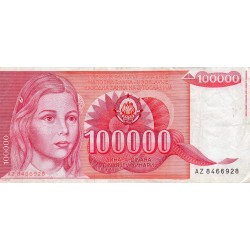Jugoslawien - PICK 97 - 100 000 DINARA - 01/05/1989
